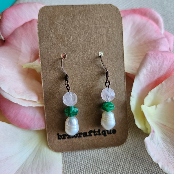 Secret Garden Beaded Drop Earrings