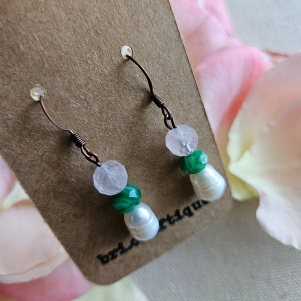 Secret Garden Beaded Drop Earrings