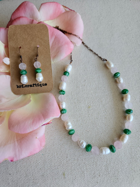 Secret Garden Beaded Drop Earrings