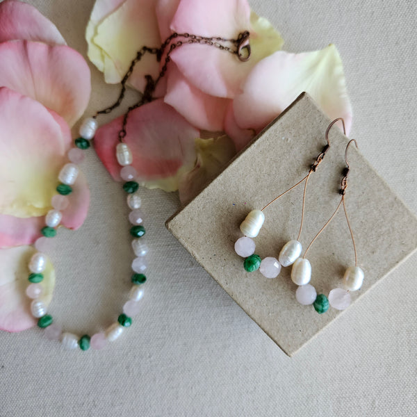 Secret Garden Beaded Hoops