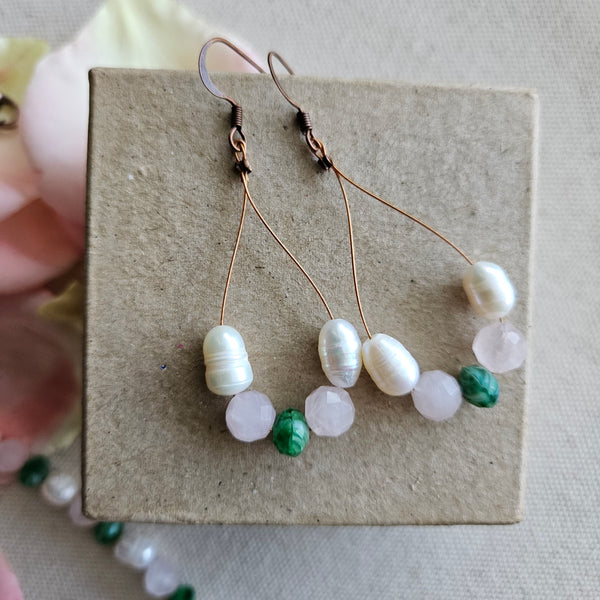 Secret Garden Beaded Hoops