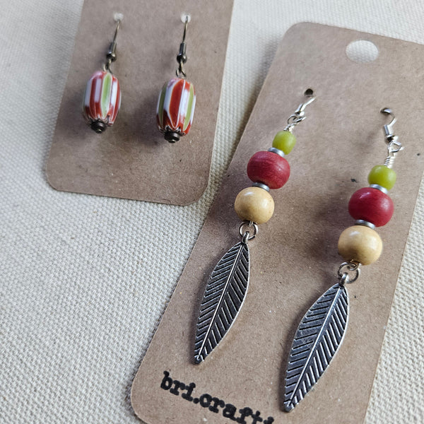 Kente Drop Earrings