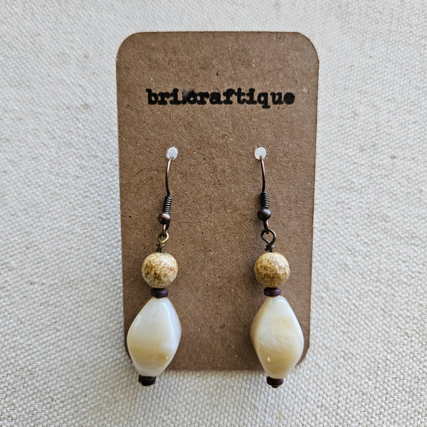 Butter Pecan Drop Earrings