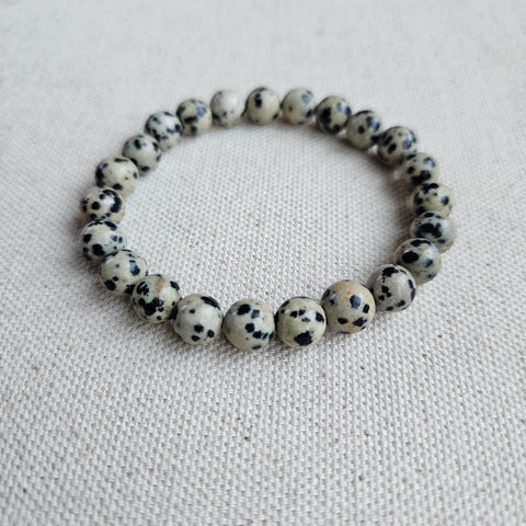 Dalmatian Jasper Stone Bracelet