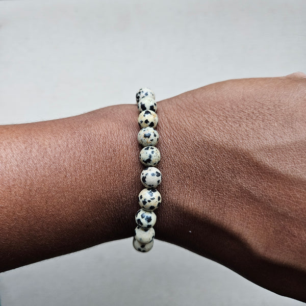 Dalmatian Jasper Stone Bracelet