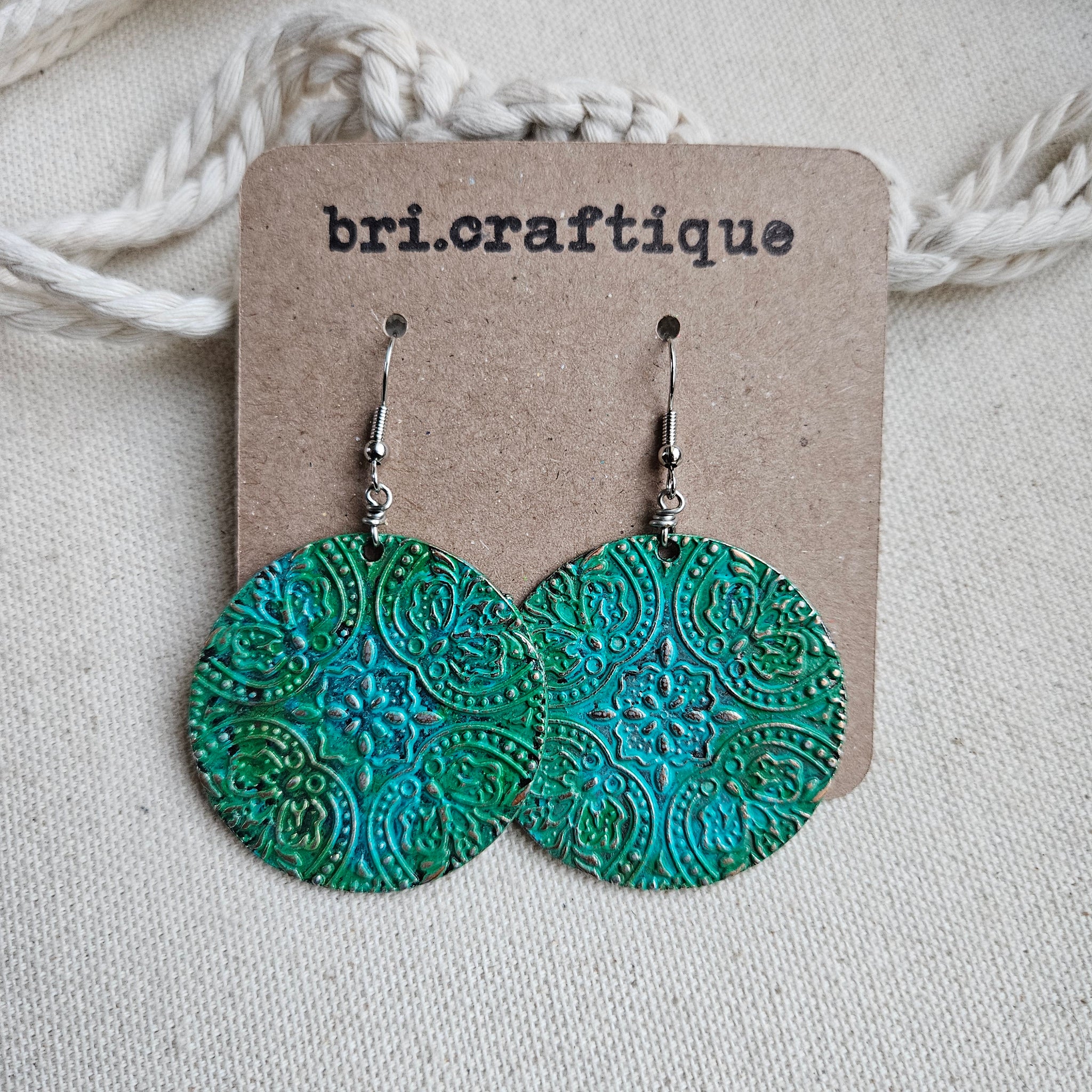 Patina Statement Earrings