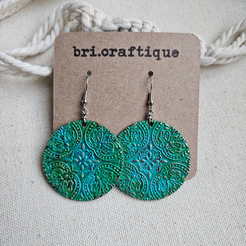 Patina Statement Earrings