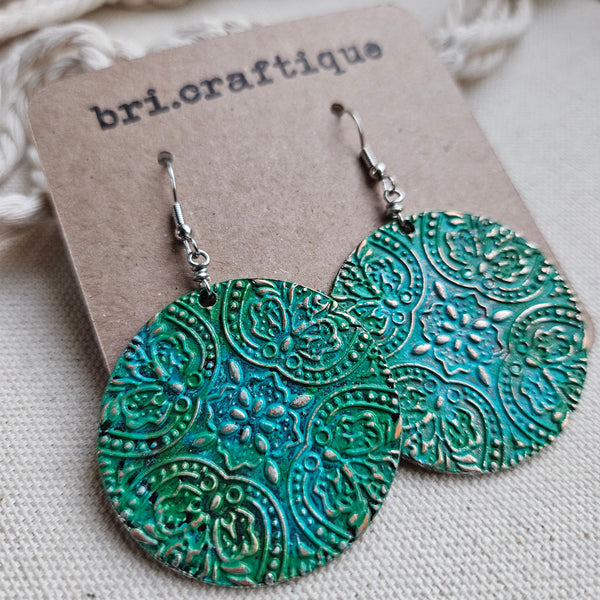 Patina Statement Earrings