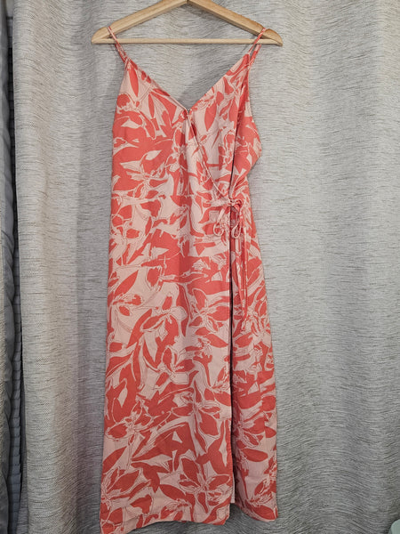 Nine West - Pink Floral Wrap Dress