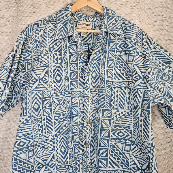Men's - Cooke Street Batik Hawaiian Shirt (XL)