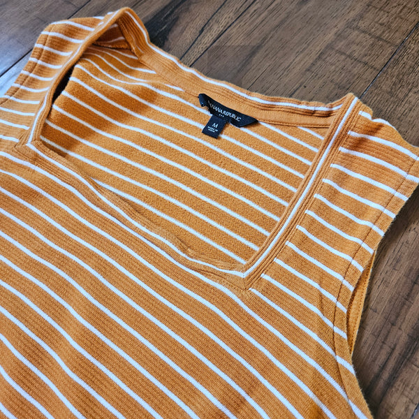 Yellow Ochre Striped Tank