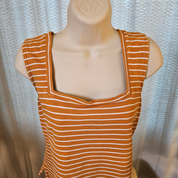 Yellow Ochre Striped Tank