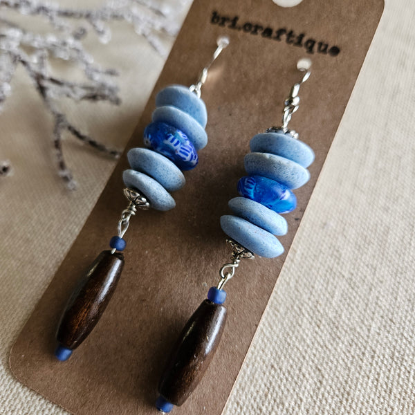 Moody Blues Dangle Earrings