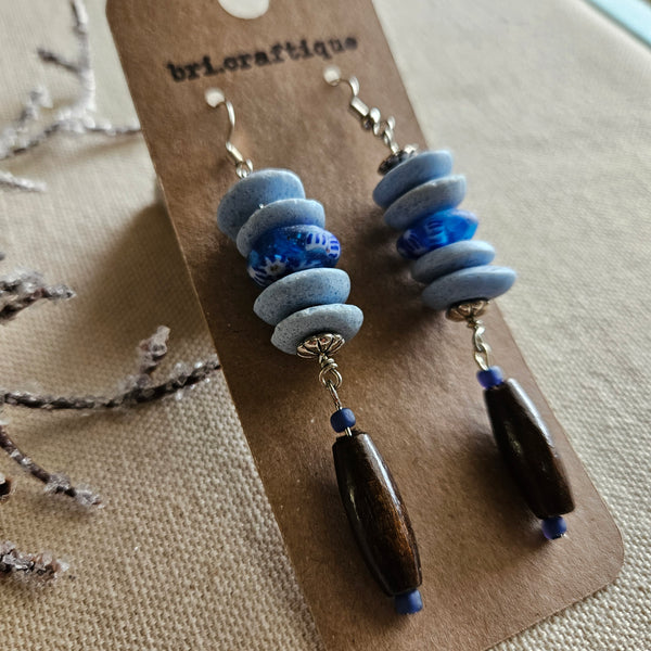 Moody Blues Dangle Earrings