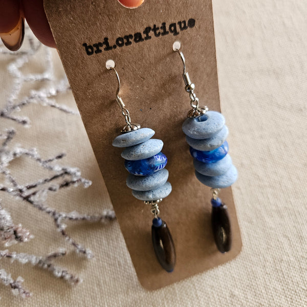 Moody Blues Dangle Earrings