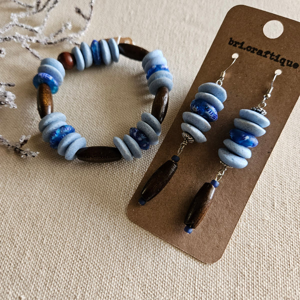 Moody Blues Dangle Earrings