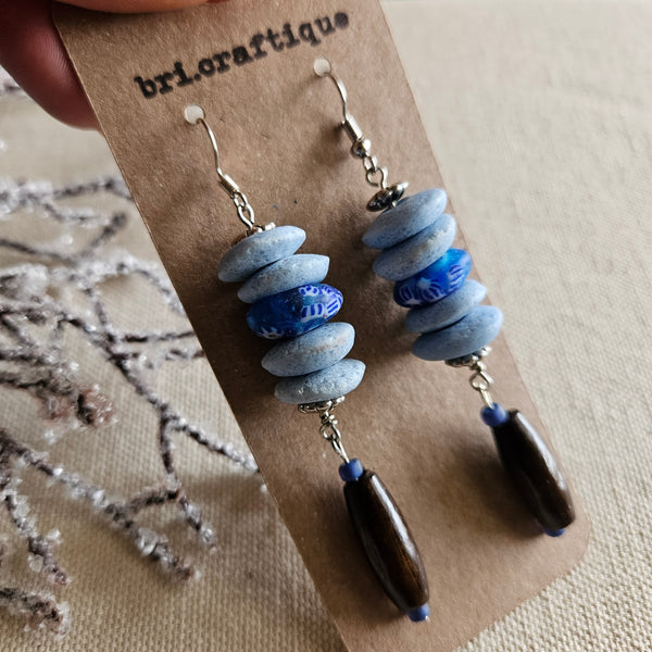 Moody Blues Dangle Earrings