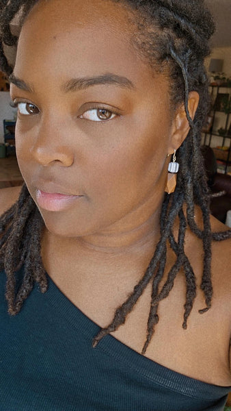 Chocolate Swirl Drop Earrings