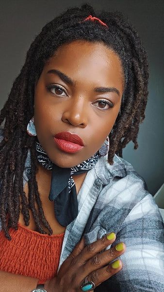 Cow Print Leather Clay Teardrop Earrings