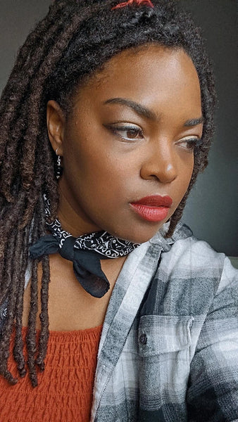 Faceted Onyx Drop Earrings