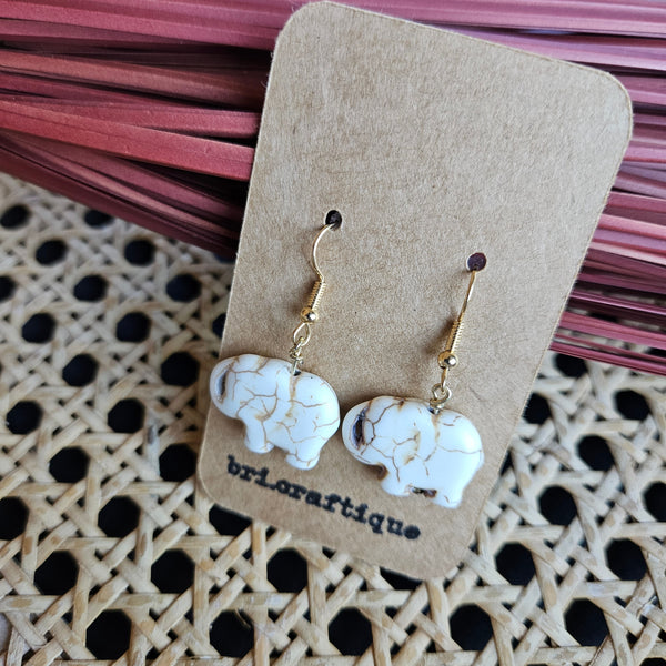 Elephant Drop Earrings
