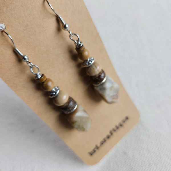 Brownstone Dangle Earrings