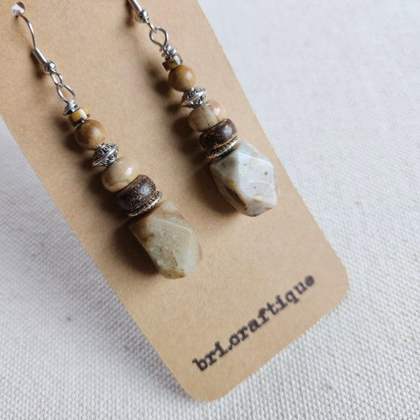 Brownstone Dangle Earrings