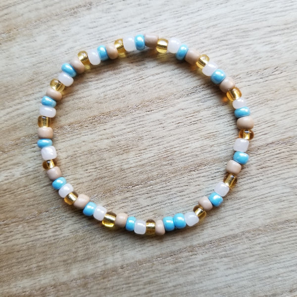 Pocahontas Mixed Seed Bead Bracelet