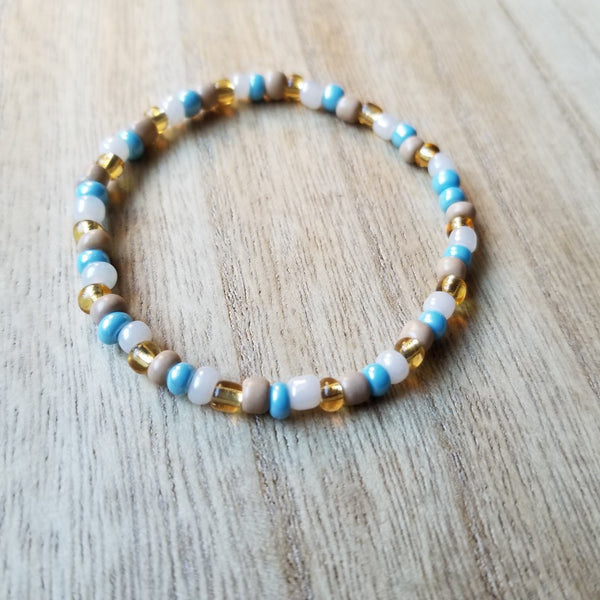 Pocahontas Mixed Seed Bead Bracelet