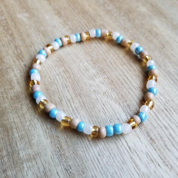 Pocahontas Mixed Seed Bead Bracelet