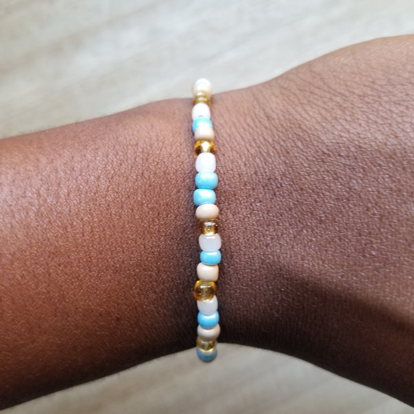 Pocahontas Mixed Seed Bead Bracelet