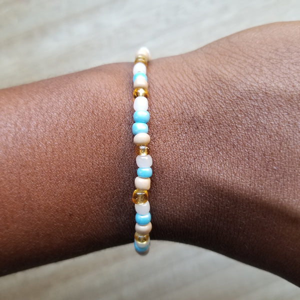 Pocahontas Mixed Seed Bead Bracelet