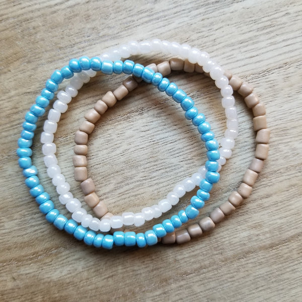 Pocahontas Seed Bead Bracelet Set