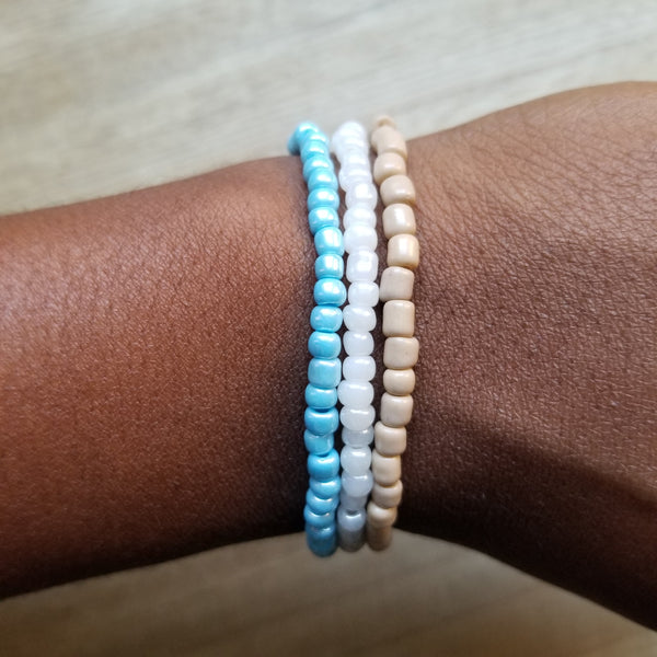 Pocahontas Seed Bead Bracelet Set