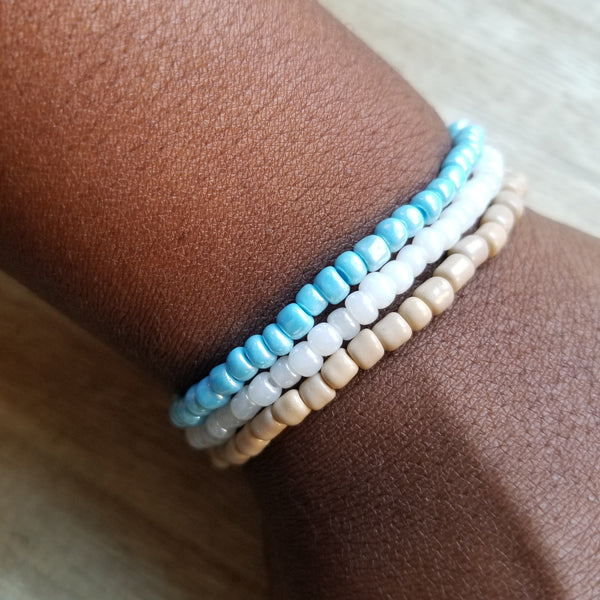 Pocahontas Seed Bead Bracelet Set