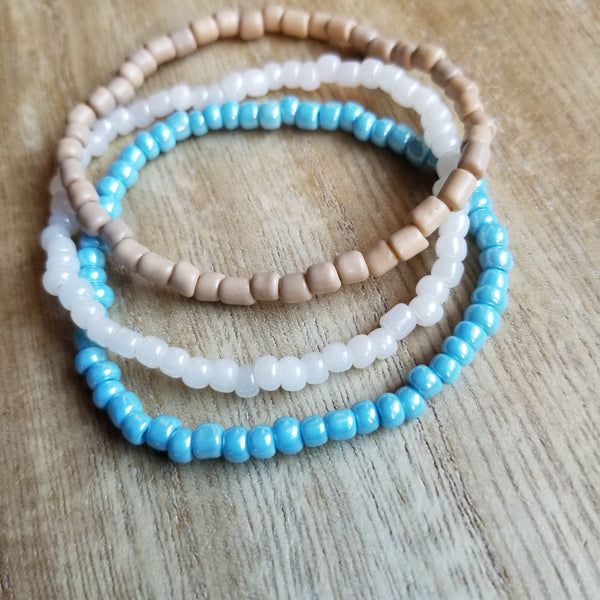 Pocahontas Seed Bead Bracelet Set