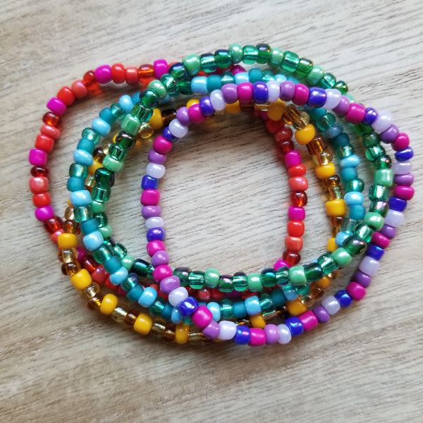 Colors of the Wind Patterned Seed Bead Bracelets