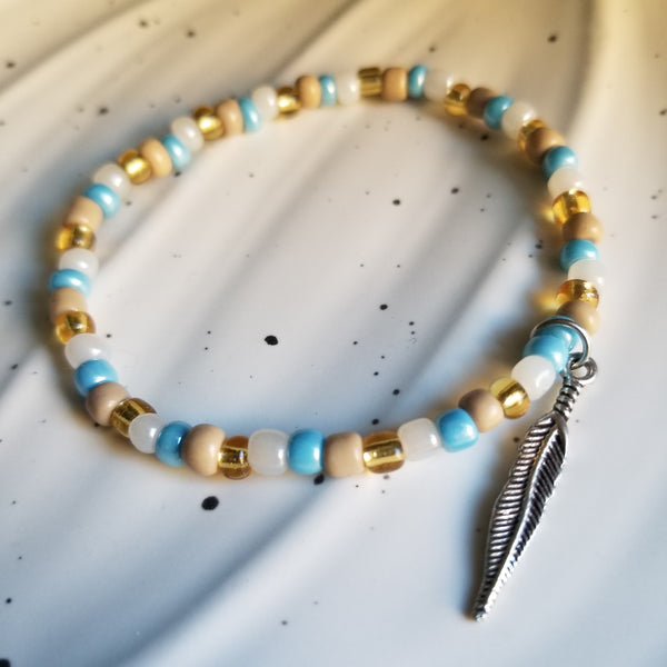 Pocahontas Mixed Seed Bead Bracelet