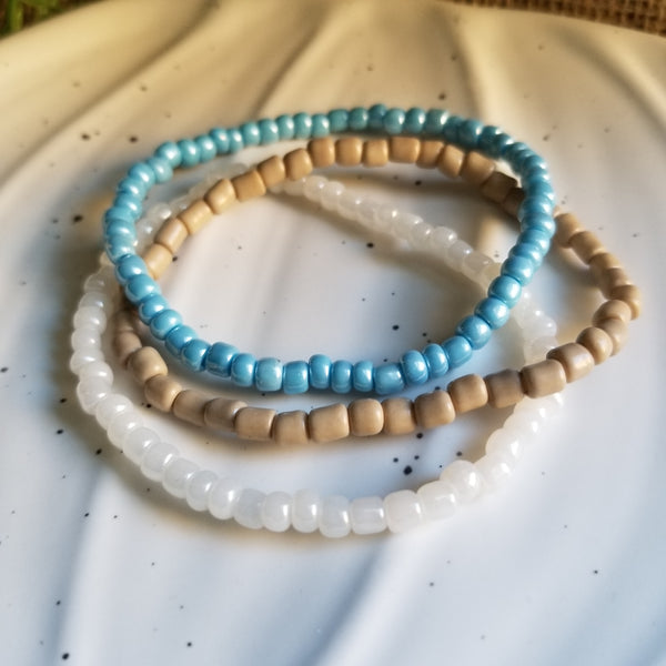 Pocahontas Seed Bead Bracelet Set