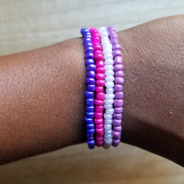 Berries of the Earth Seed Bead Bracelet Set