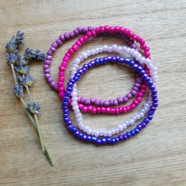 Berries of the Earth Seed Bead Bracelet Set