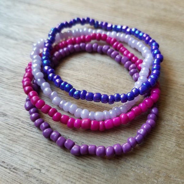Berries of the Earth Seed Bead Bracelet Set