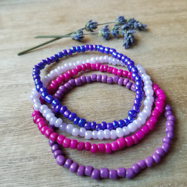 Berries of the Earth Seed Bead Bracelet Set