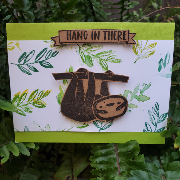 Sloth "Hang in There" Card