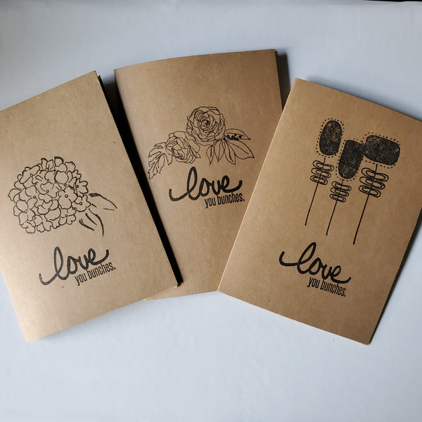 "Love You Bunches" Flowers | Handmade Card