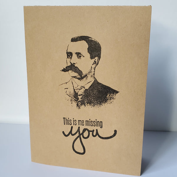 "This is Me Missing You" Gentlemen |  Handmade Card