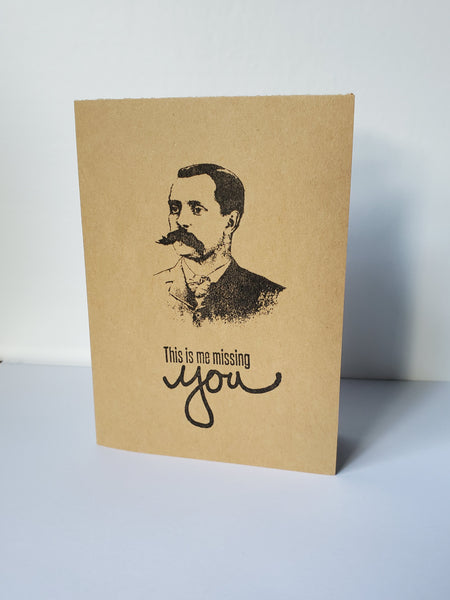 "This is Me Missing You" Gentlemen |  Handmade Card