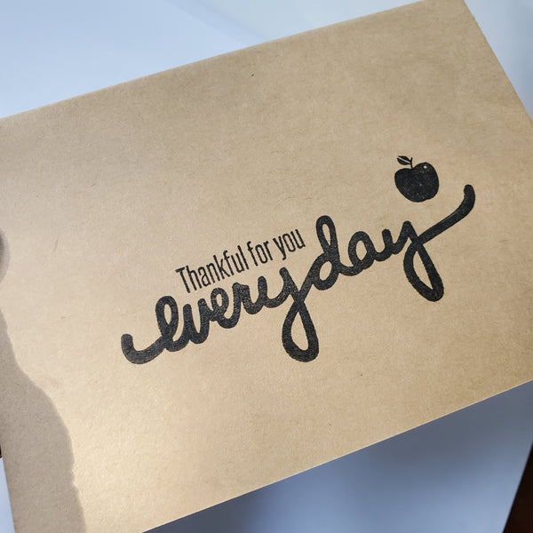 "Thankful for You Everyday" Teacher | Handmade Card