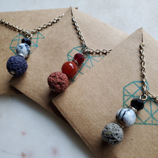Jeweltones Lava Diffuser Necklace