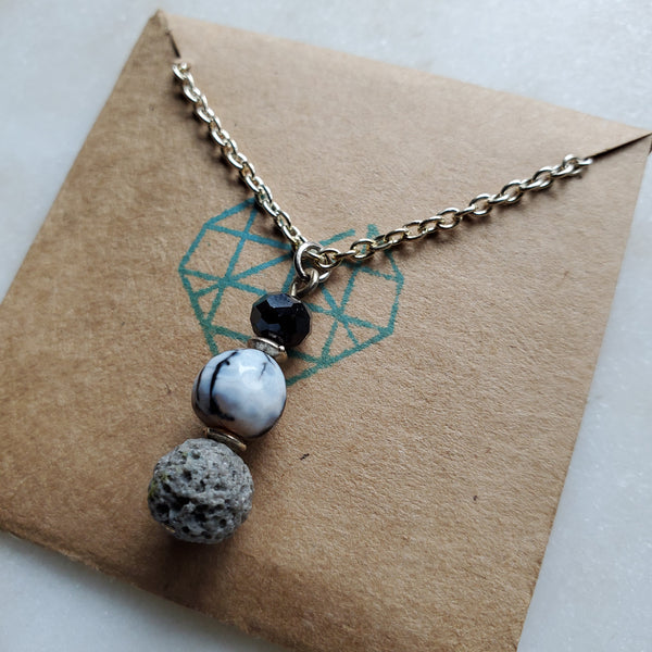 Jeweltones Lava Diffuser Necklace